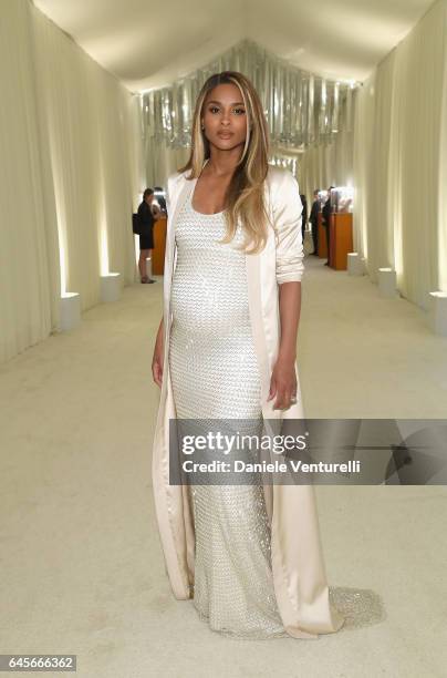 Singer Ciara attends Bulgari at the 25th Annual Elton John AIDS Foundation's Academy Awards Viewing Party at on February 26, 2017 in Los Angeles,...