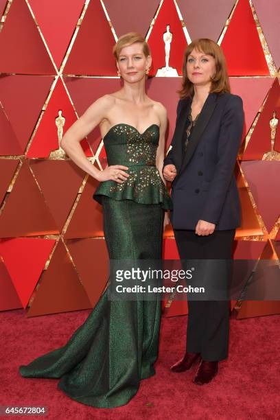 Actor Sandra Hüller and director Maren Ade attend the 89th Annual Academy Awards at Hollywood & Highland Center on February 26, 2017 in Hollywood,...