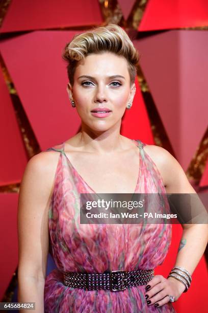 Scarlett Johansson arriving at the 89th Academy Awards held at the Dolby Theatre in Hollywood, Los Angeles, USA. PRESS ASSOCIATION Photo. Picture...