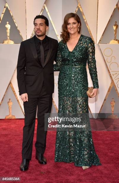 Director Ezra Edelman and producer Caroline Waterlow attend the 89th Annual Academy Awards at Hollywood & Highland Center on February 26, 2017 in...