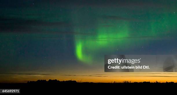 Russland, Republik Komi, Umgebung der Stadt Uchta, Sternhimmel, Nordlicht, Polarlicht, Aurora Borealis, 2012