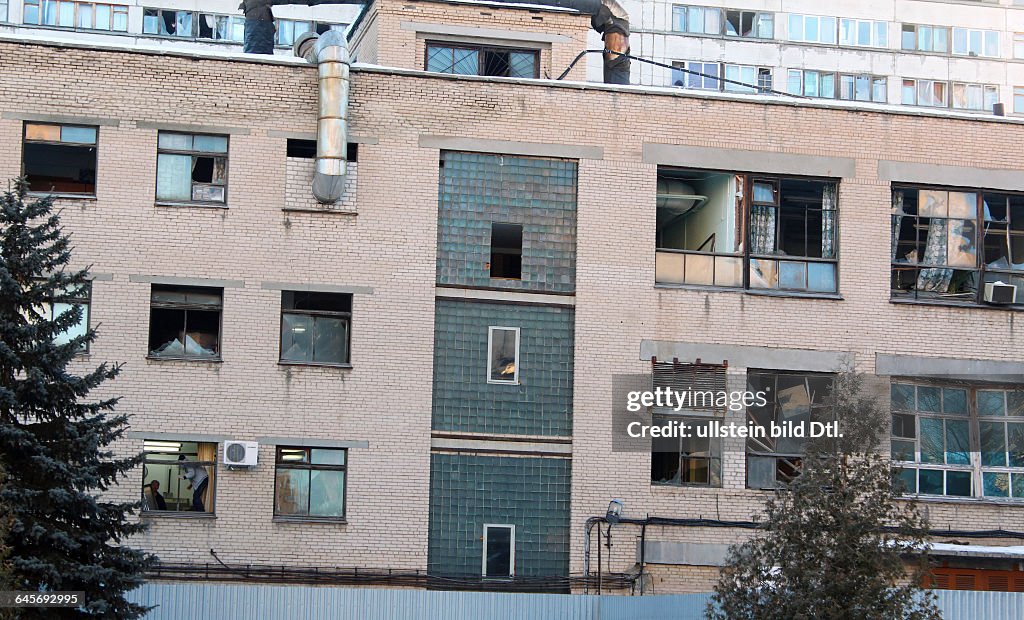 Russland, Tscheljabinsk, Meteoriteneinschlag, zerbrochene Fensterscheiben
