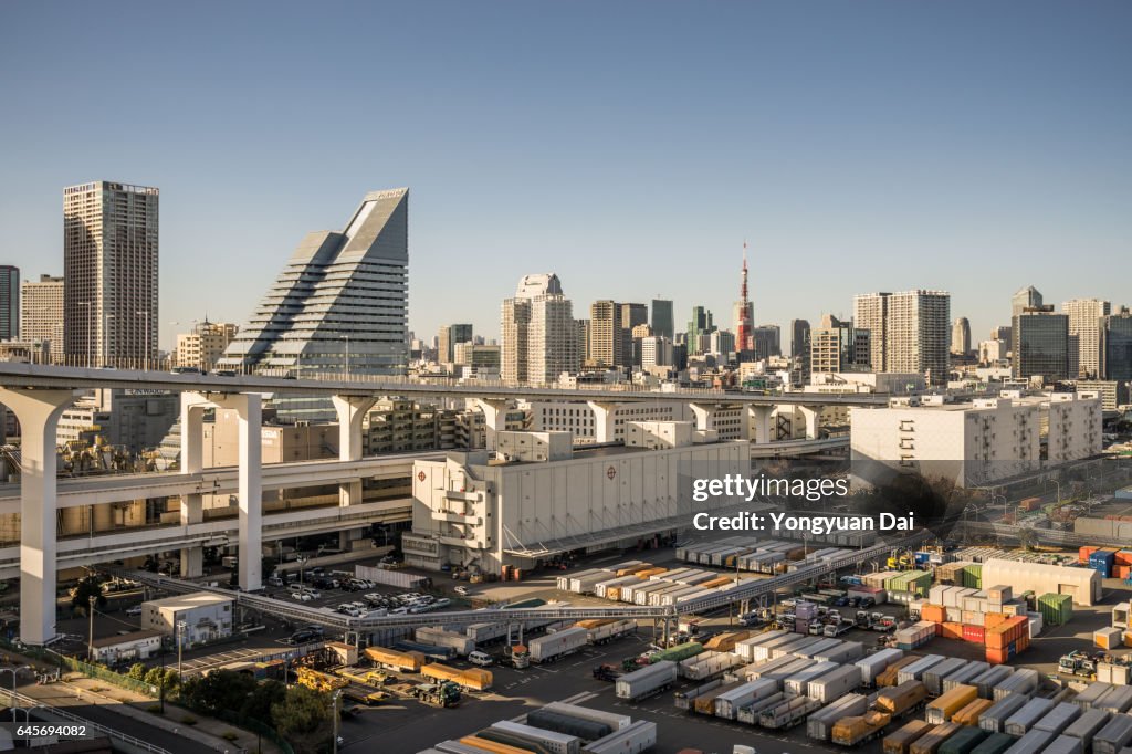 Elevated View of Minato-ku, Tokyo