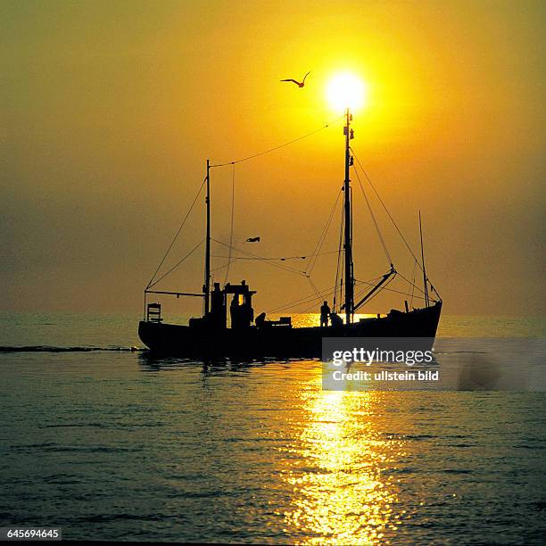 Fischerboot vor Soonnenuntergang