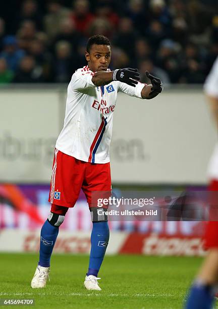 Cleber Reis, Einzelbild, Aktion, Gestik, Hamburger SV HSV, Bundesliga DFL, Sport, Fußball Fussball, Imtech-Arena Hamburg, Herren, Saison 2014