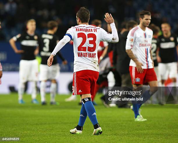 Rafael van der Vaart, Einzelbild, Aktion, Gestik, enttaeuscht enttäuscht, Hamburger SV HSV, Bundesliga DFL, Sport, Fußball Fussball, Imtech-Arena...