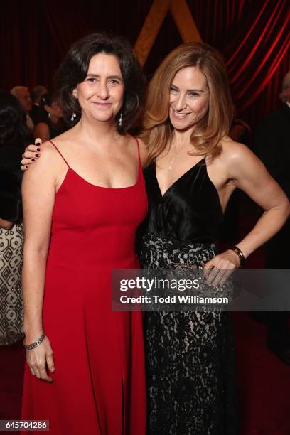 Producers Gigi Pritzker and Rachel Shane attend the 89th Annual Academy Awards at Hollywood & Highland Center on February 26, 2017 in Hollywood,...