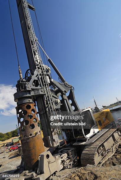 Baumaschine für die Befestigung des Baugrunds