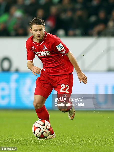 Daniel Halfar, Einzelbild, Freisteller, Aktion, FC Koeln Köln, Bundesliga DFL, Sport, Fußball Fussball, Volkswagen Arena Wolfsburg, Herren, Saison...