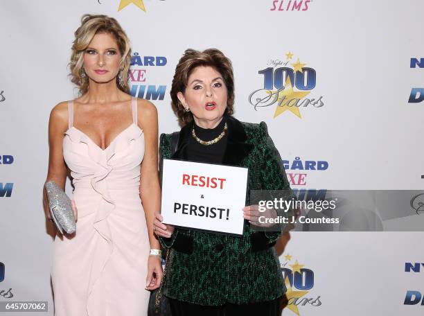 Reality TV personality Summer Zervos and lawyer Gloria Allred attend The 27th Annual Night Of 100 Stars Black Tie Dinner Viewing Gala at the Beverly...
