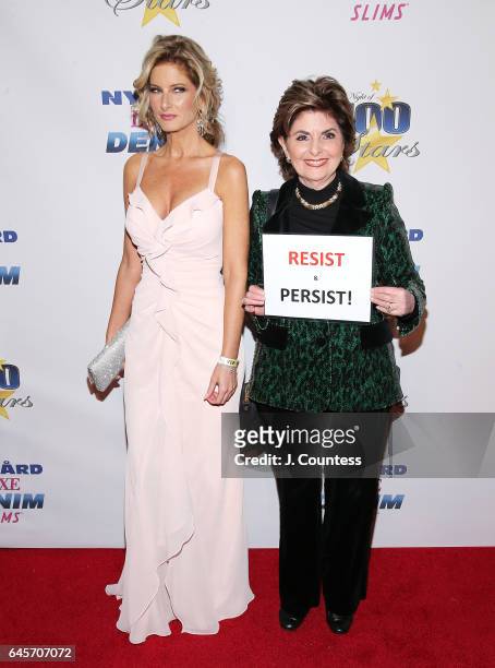 Reality TV personality Summer Zervos and lawyer Gloria Allred attend The 27th Annual Night Of 100 Stars Black Tie Dinner Viewing Gala at the Beverly...