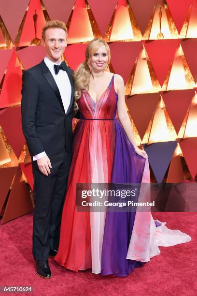 Screenwriter Allison Schroeder and guest attend the 89th Annual Academy Awards at Hollywood & Highland Center on February 26, 2017 in Hollywood,...