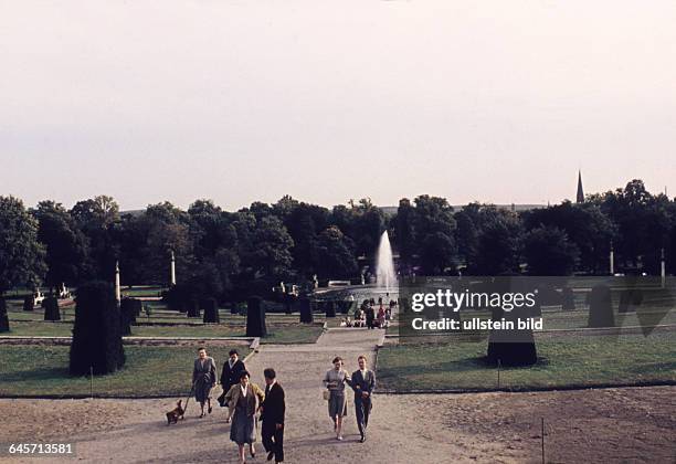 Potsdam, Schloßpark Schloss Sanssouci, Springbrunnen