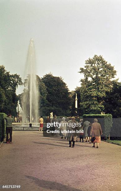 Potsdam, Schloßpark Schloss Sanssouci, Springbrunnen