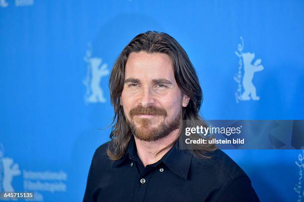 Schauspieler Christan Bale während des Photocalls zum Film -KNIGHT OF CUPS- anlässlich der 65. Internationalen Filmfestspiele Berlin