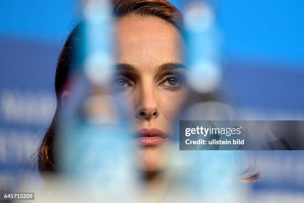 Schauspielerin Natalie Portman während der Pressekonferenz zum Film -KNIGHT OF CUPS- anlässlich der 65. Internationalen Filmfestspiele Berlin