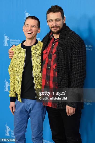 Regisseur Justin Kelly und der Schauspieler James Franco während des Photocalls zum Film -I am Michael- anlässlich der 65. Internationalen...