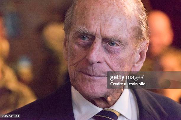 Seine Königliche Hoheit Prinz Philip The Duke of Edinburgh besucht als deren Ehrenoberst The Queen's Royal Hussars in Paderborn-Sennelager