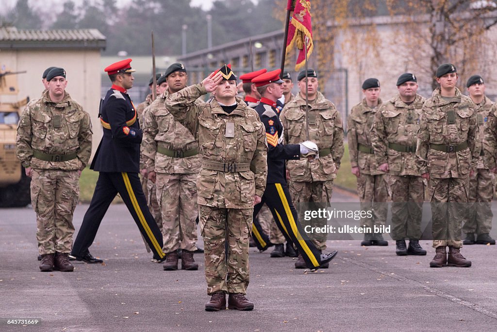 Soldaten der Queen's Royal Hussars in der Athlone Kaserne in... News Soldaten der Queen's Royal Hussars in der Athlone Kaserne in... News