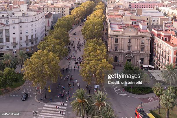 Hauptstraße Ramblas in Barcelona: