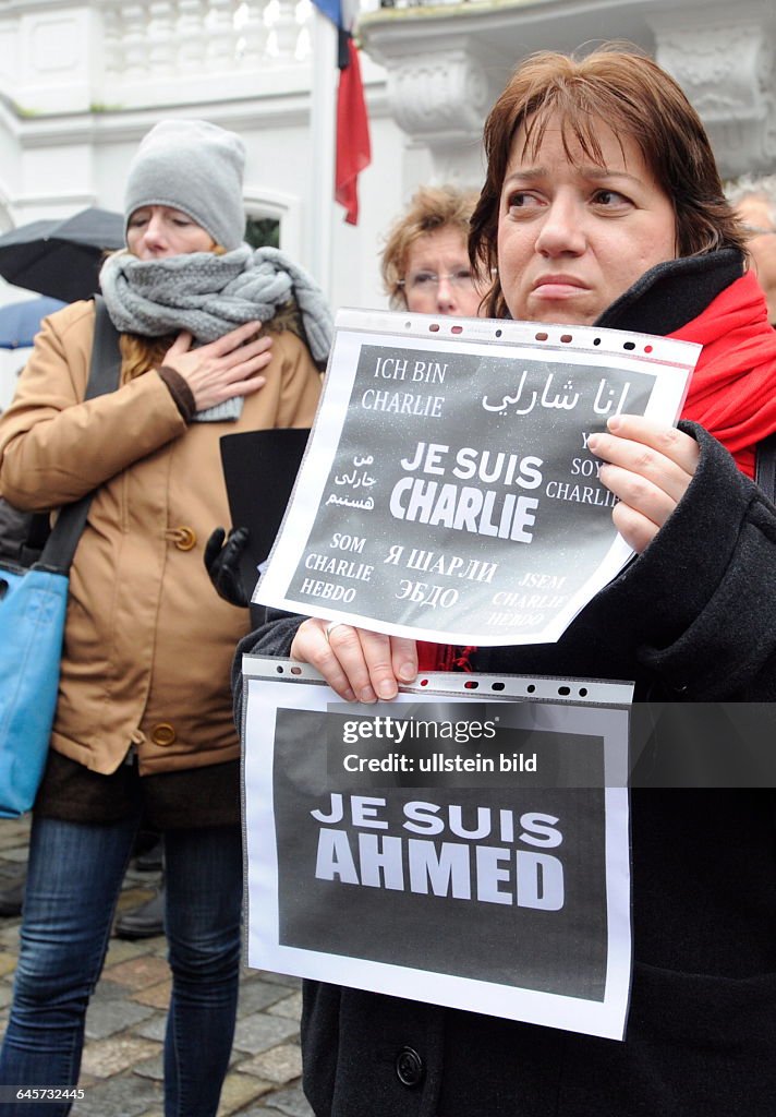 Je suis Charlie Demonstration in Saarbrücken