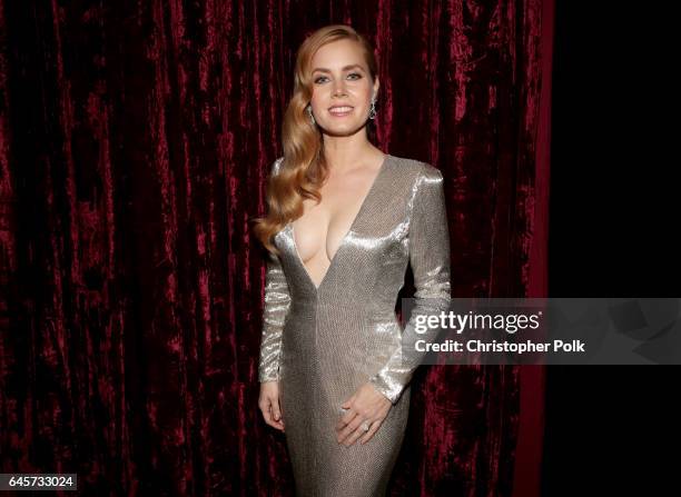 Actor Amy Adams poses backstage during the 89th Annual Academy Awards at Hollywood & Highland Center on February 26, 2017 in Hollywood, California.