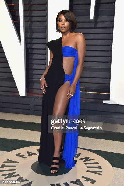 Actor Gabrielle Union attends the 2017 Vanity Fair Oscar Party hosted by Graydon Carter at Wallis Annenberg Center for the Performing Arts on...