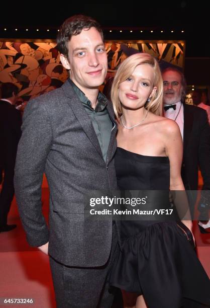 Actor James Jagger and Model Georgia May Jagger attend the 2017 Vanity Fair Oscar Party hosted by Graydon Carter at Wallis Annenberg Center for the...