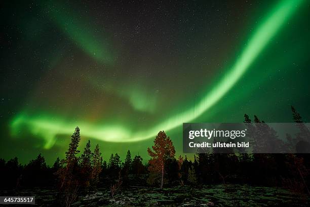 Nordlicht, Schwedisch-Lappland, Skandinavien