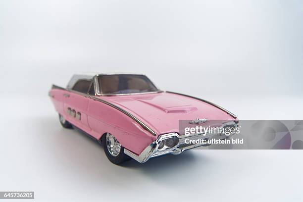 Altes Bechspielzeugauto, Ford Thunderbird - old tin toy car, Ford Thunderbird