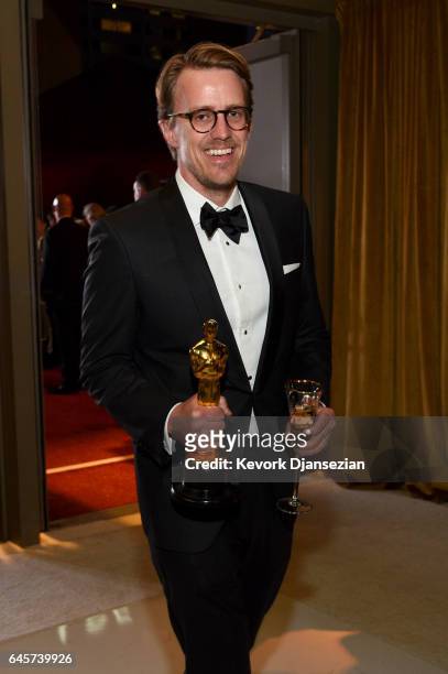 Visual effects artist Andrew R. Jones winner of the award for Visual Effects for 'The Jungle Book,' attends the 89th Annual Academy Awards Governors...