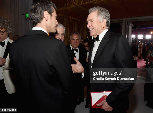 Actor Warren Beatty attends the 89th Annual Academy Awards Governors Ball at Hollywood & Highland Center on February 26, 2017 in Hollywood,...