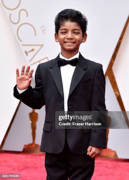 Actor Sunny Pawar attends the 89th Annual Academy Awards at Hollywood & Highland Center on February 26, 2017 in Hollywood, California.