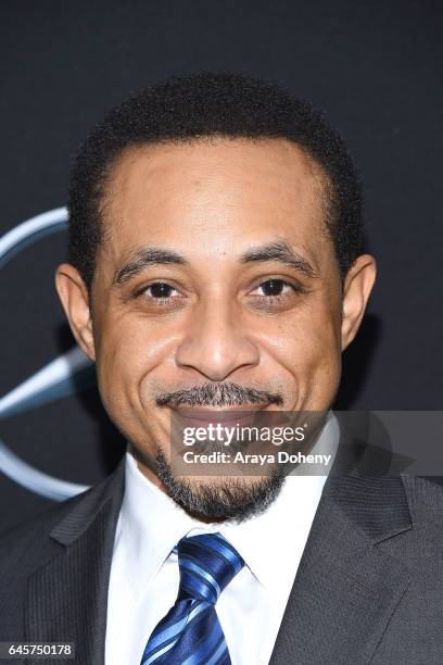 Dale Godboldo attends the Mercedes-Benz x ICON MANN 2017 Academy Awards Viewing Party at Four Seasons Hotel Los Angeles at Beverly Hills on February...