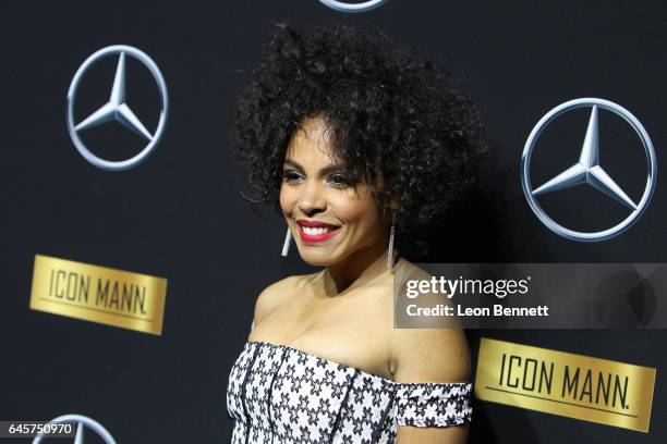 Actress Amirah Vann arrives at the Mercedes-Benz x ICON MANN 2017 Academy Awards Viewing Party at Four Seasons Hotel Los Angeles at Beverly Hills on...