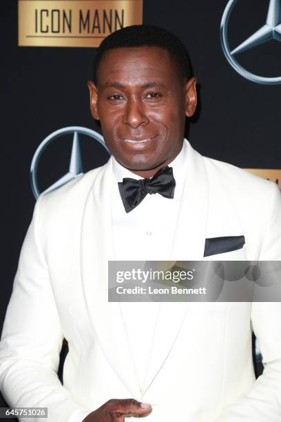 Actor David Harewood arrives at the Mercedes-Benz x ICON MANN 2017 Academy Awards Viewing Party at Four Seasons Hotel Los Angeles at Beverly Hills on...