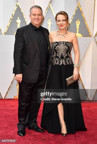 Special effects supervisor Neil Corbould and guest attend the 89th Annual Academy Awards at Hollywood & Highland Center on February 26, 2017 in...