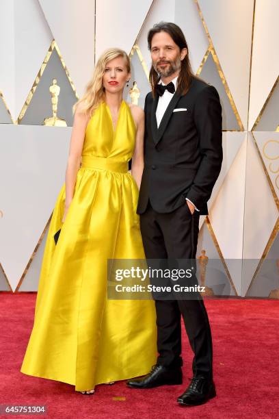 Cinematographer Linus Sandgren and guest attend the 89th Annual Academy Awards at Hollywood & Highland Center on February 26, 2017 in Hollywood,...