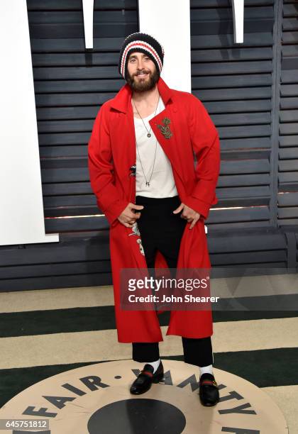 Ator Jared Leto attends the 2017 Vanity Fair Oscar Party hosted by Graydon Carter at Wallis Annenberg Center for the Performing Arts on February 26,...