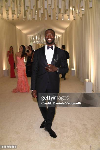 Actor Aldis Hodge attends Bulgari at the 25th Annual Elton John AIDS Foundation's Academy Awards Viewing Party at on February 26, 2017 in Los...