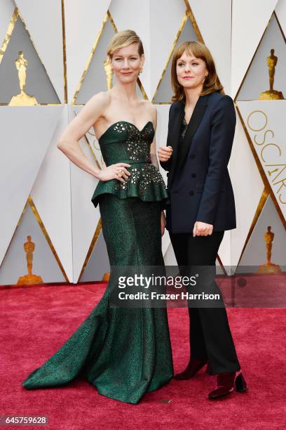 Actor Sandra Huller and director Maren Ade attend the 89th Annual Academy Awards at Hollywood & Highland Center on February 26, 2017 in Hollywood,...