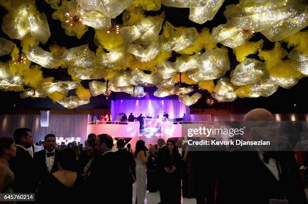 Decorations are displayed during the 89th Annual Academy Awards Governors Ball at Hollywood & Highland Center on February 26, 2017 in Hollywood,...
