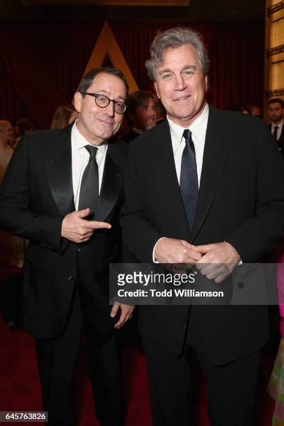 Michael Barker and Tom Bernard attend the 89th Annual Academy Awards at Hollywood & Highland Center on February 26, 2017 in Hollywood, California.