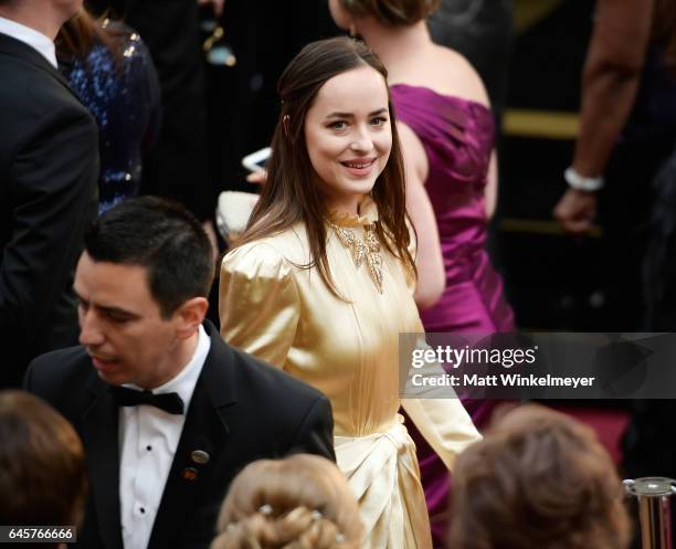 Actress Dakota Johnson attends the 89th Annual Academy Awards at Hollywood & Highland Center on February 26, 2017 in Hollywood, California.