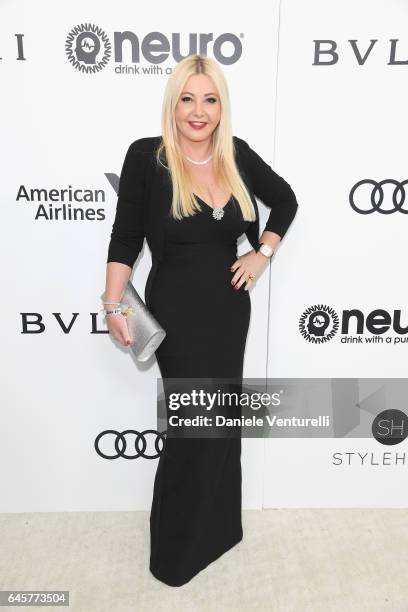 Lady Monika Bacardi attends Bulgari at the 25th Annual Elton John AIDS Foundation's Academy Awards Viewing Party at on February 26, 2017 in Los...