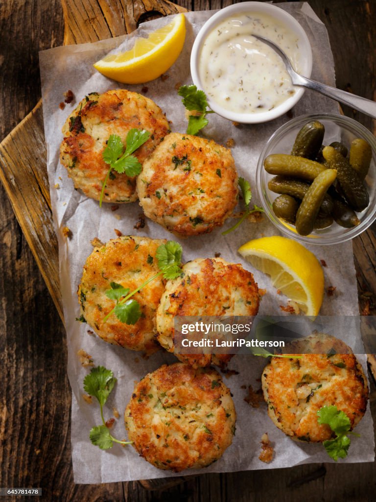 Crispy Golden Fish Cakes
