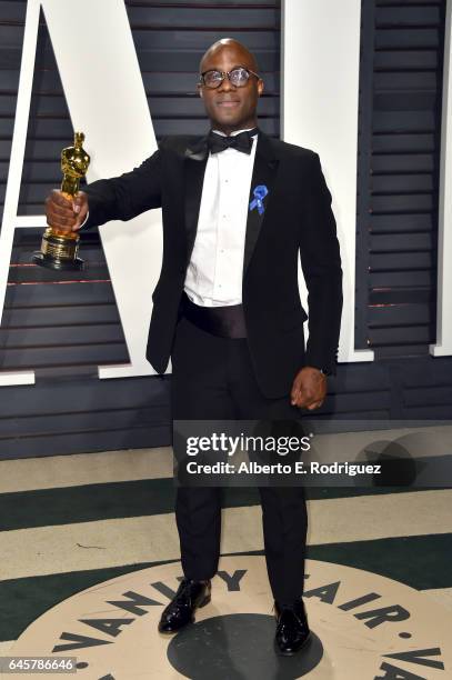 Director Barry Jenkins attends the 2017 Vanity Fair Oscar Party hosted by Graydon Carter at Wallis Annenberg Center for the Performing Arts on...