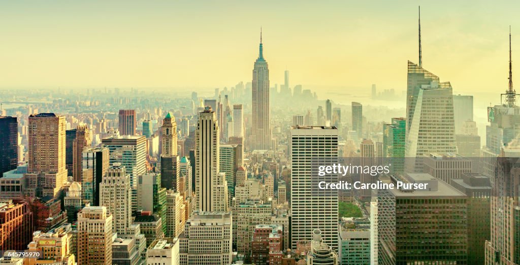 Empire State Building and New York skyline, USA