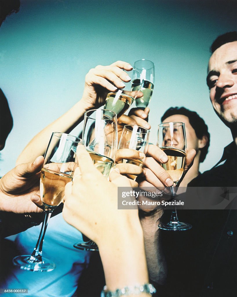 Friends Toasting