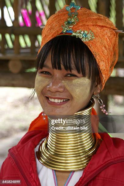 Langhalsfrauen, Karen Padaung bei Mae Hong Son in Thailand